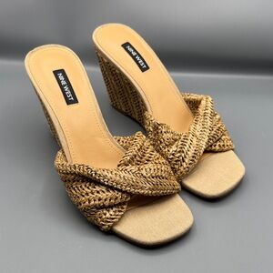 Nine West Nikhil Twist Wedge Sandals